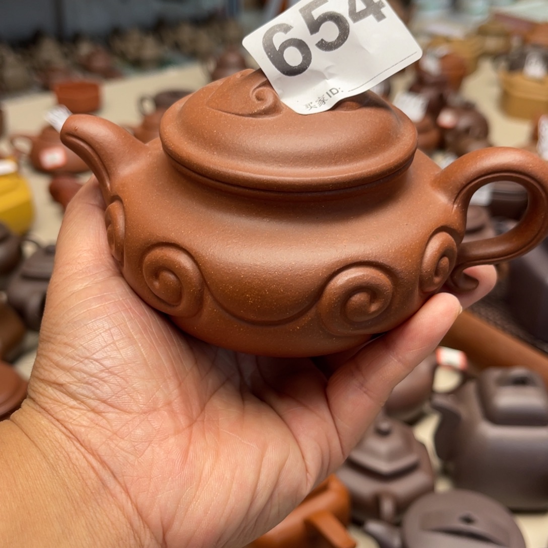 用***0茶壶紫砂微瑕如意君降坡泥