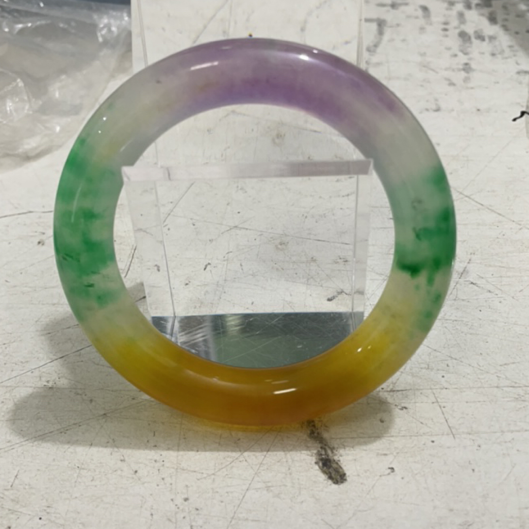 238  三彩 胖圆镯