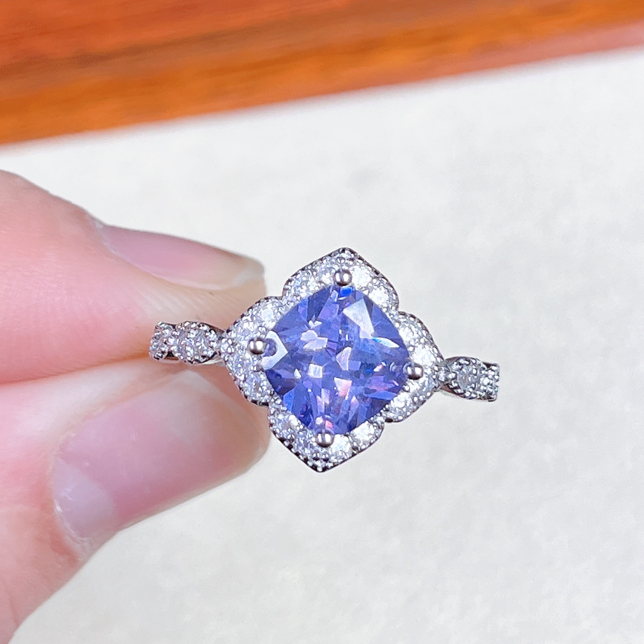 【清梧云初】 经典百搭紫戒指57