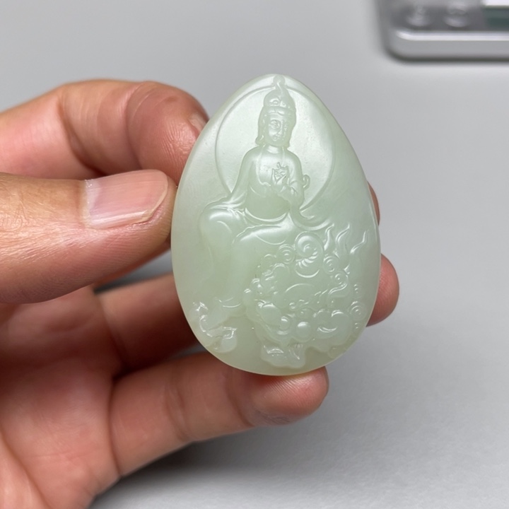 和田玉吊坠(不含链)未镶嵌上***水