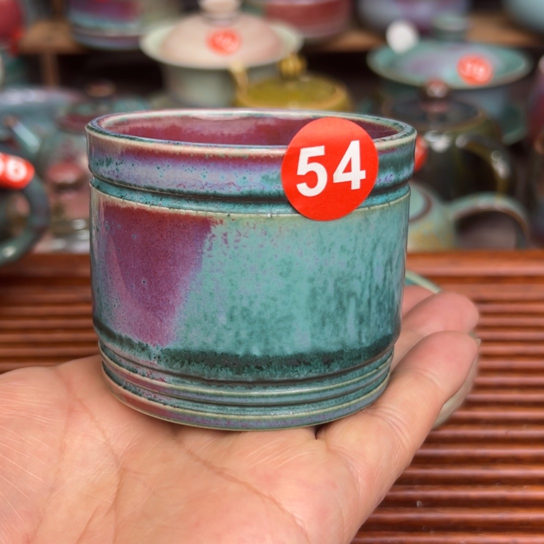 手工制作钧窑茶器