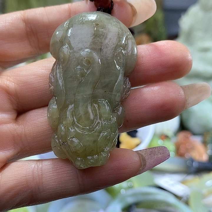 岫玉岫玉吊坠未镶嵌