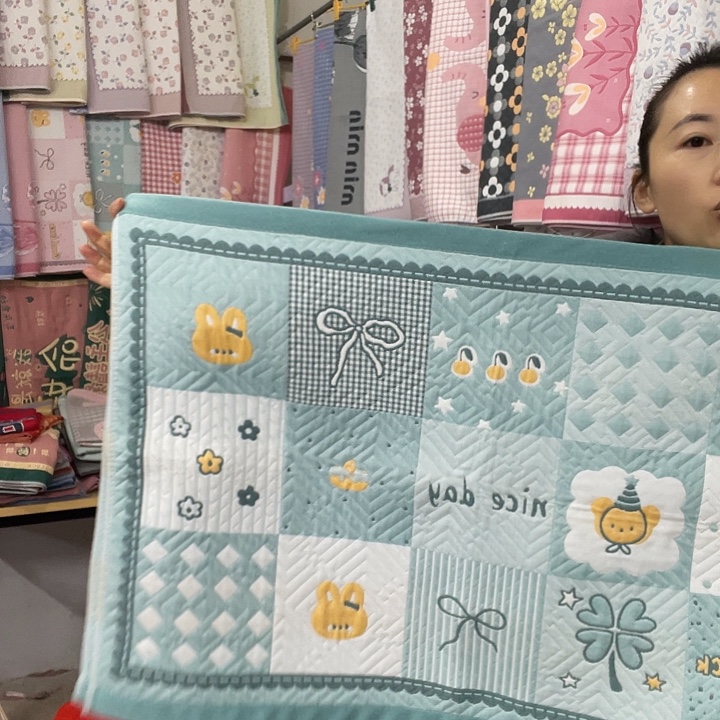 棉特价绿色百福图