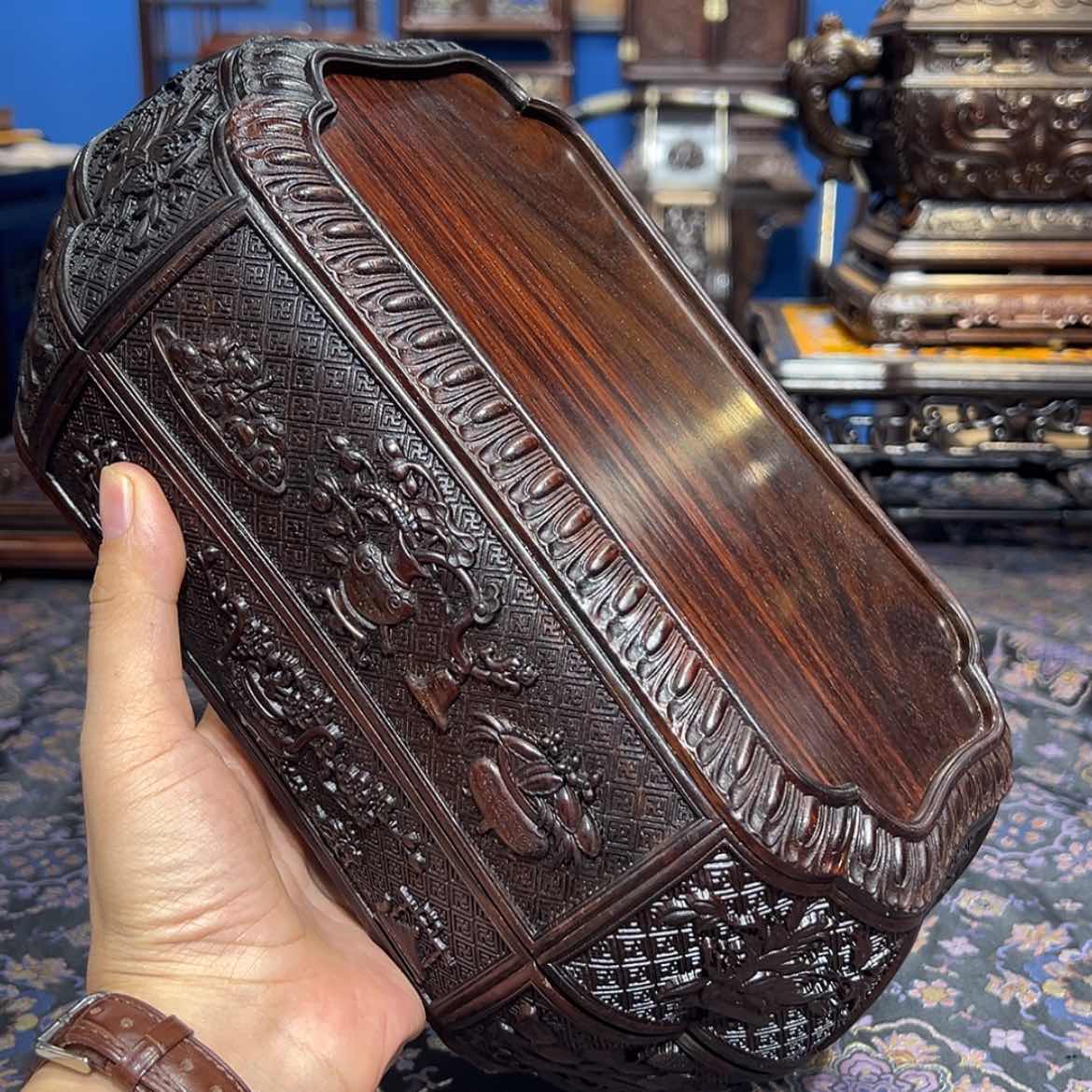 【闪购商品】红酸枝木类成套家具盒子