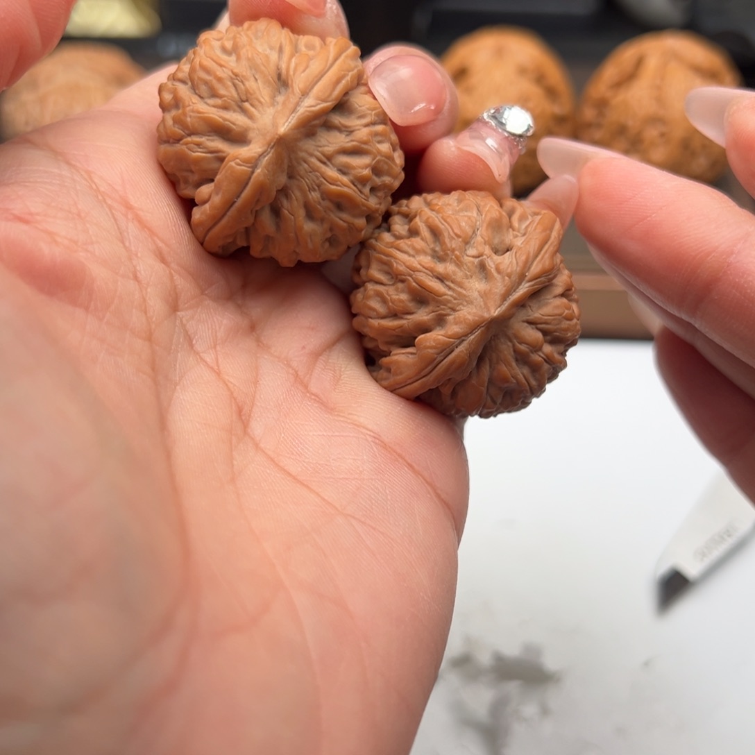 文玩核桃把件莲花33