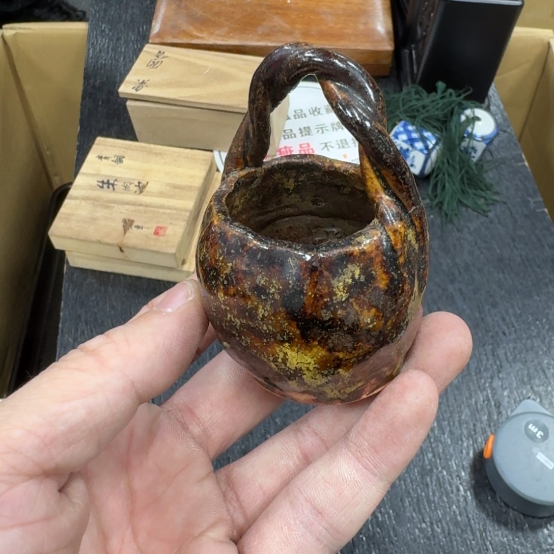 陶瓷日本中古工艺品摆件