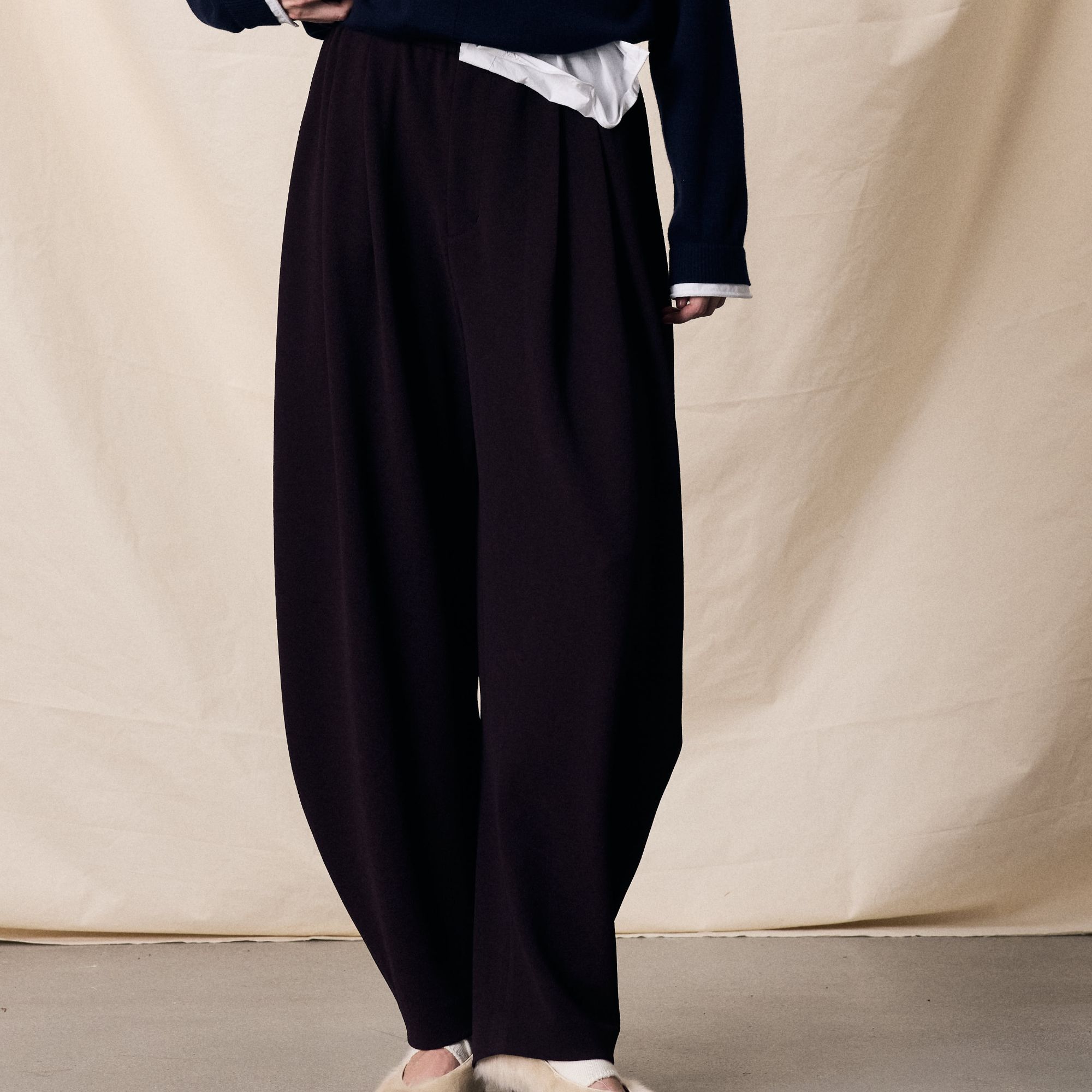 【顾文婷推荐】YOUWEI有尾25 弹力乱麻镰刀长裤 Y5425404