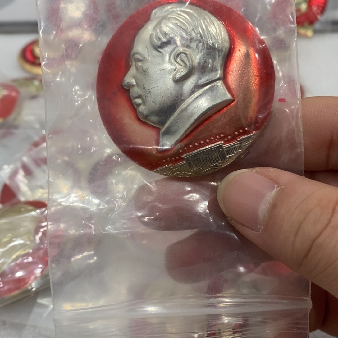 铝青**雪红色纪念章文像会堂