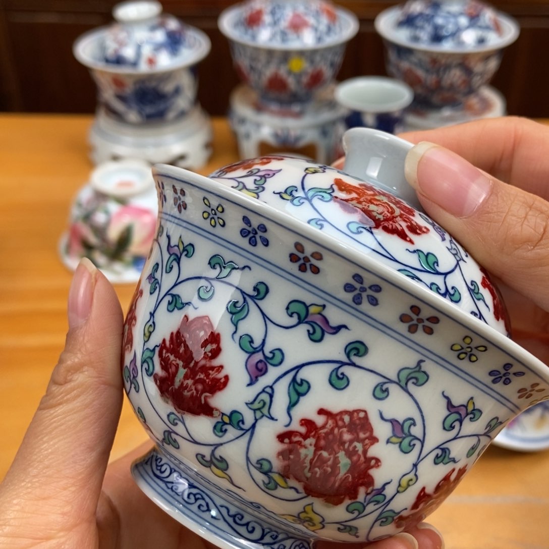 手绘现代茶具非古董