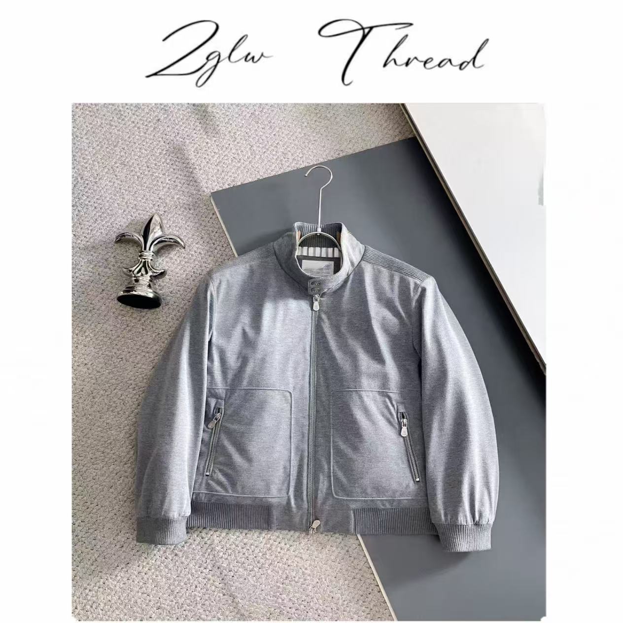 25新款羊毛立领羽绒外套