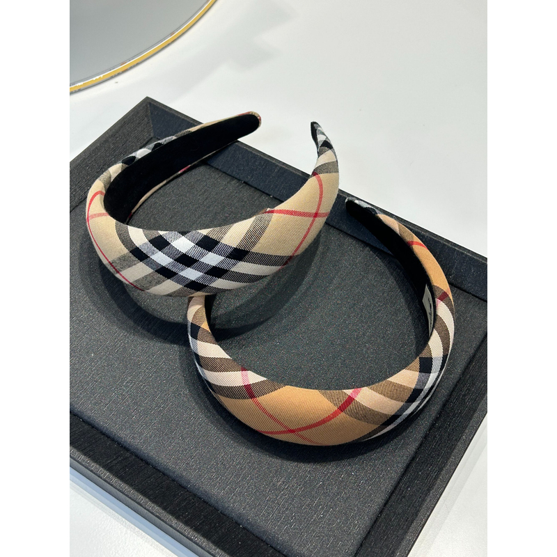 BBR发箍双色格子高品质A124