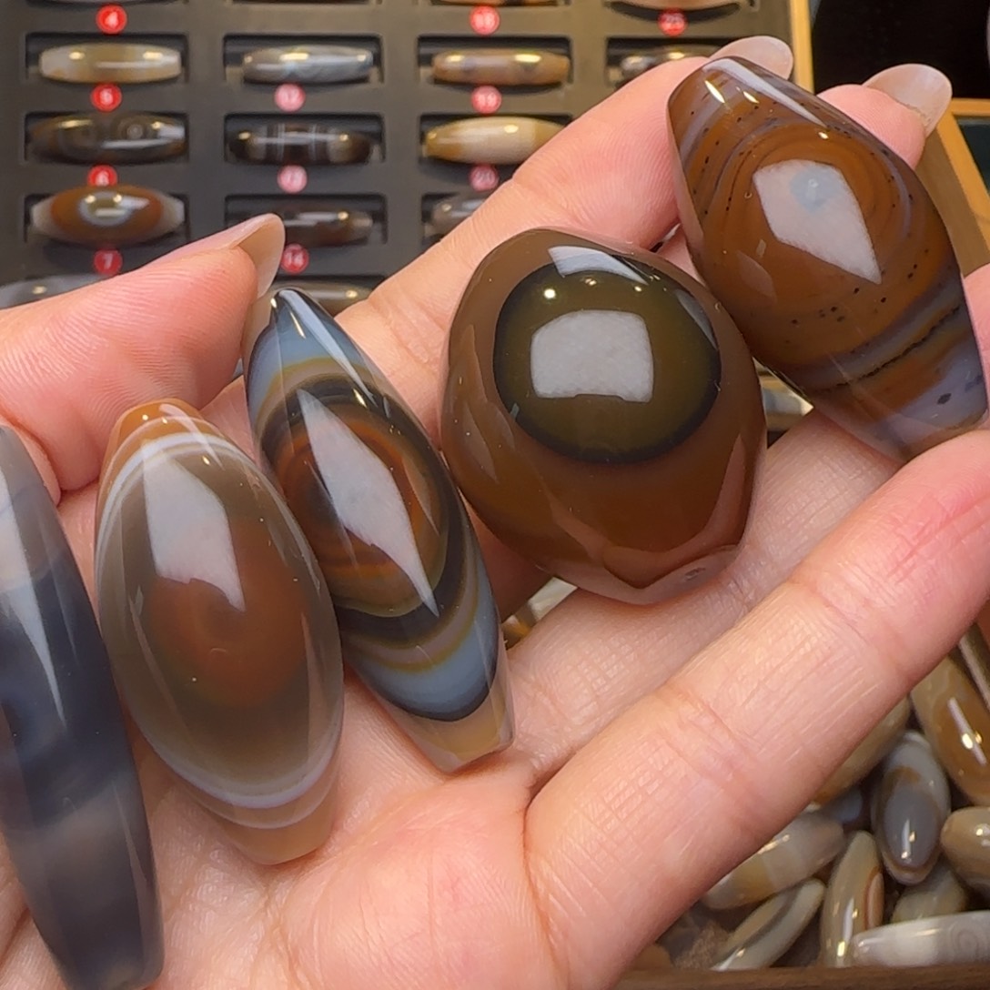 D***o玛瑙/玉髓锁骨未镶嵌