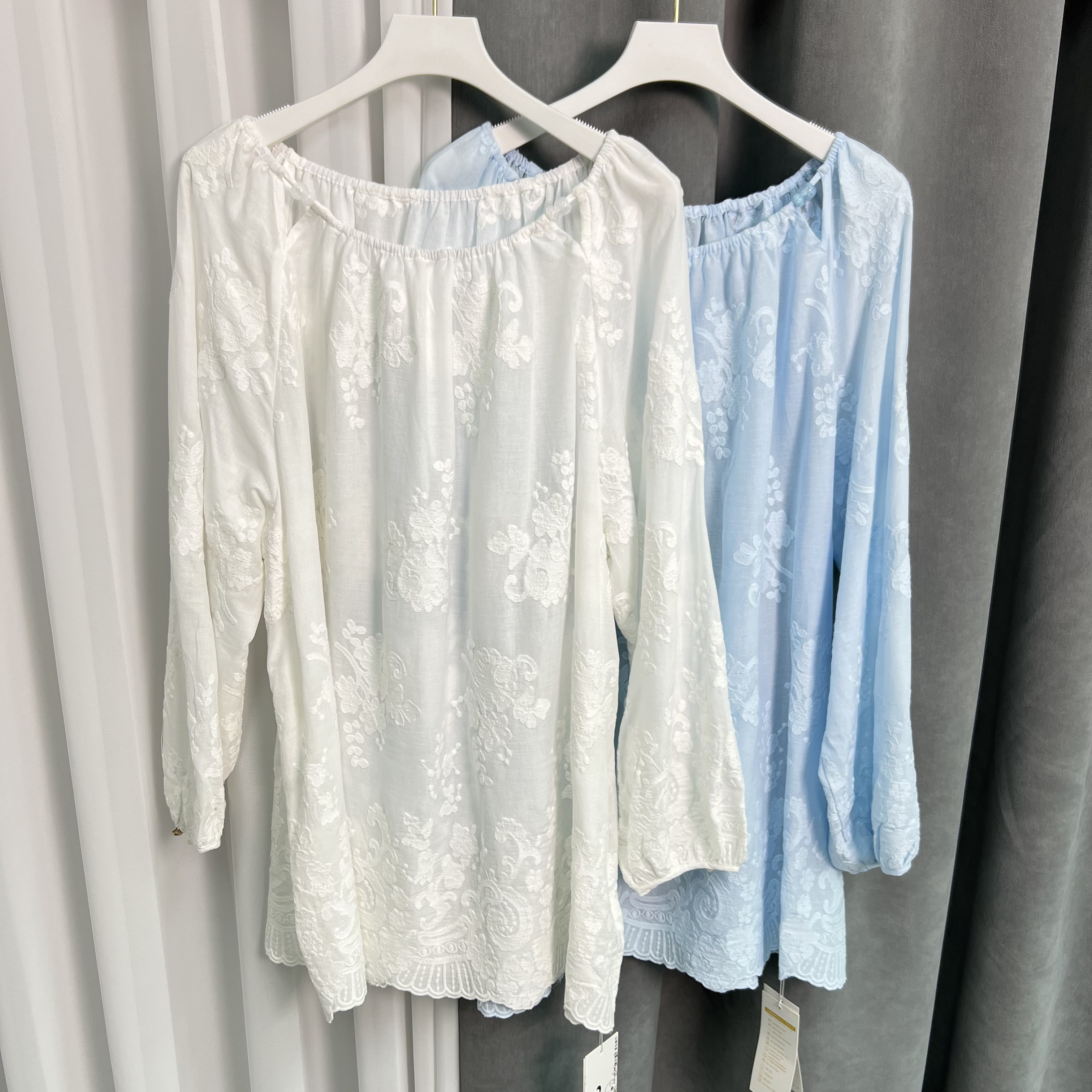 【女权贵族】秋季百搭宫廷慵懒风提花上衣-6003