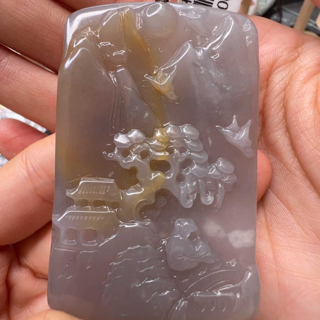 石英质玉（黄龙玉）未镶嵌配饰224