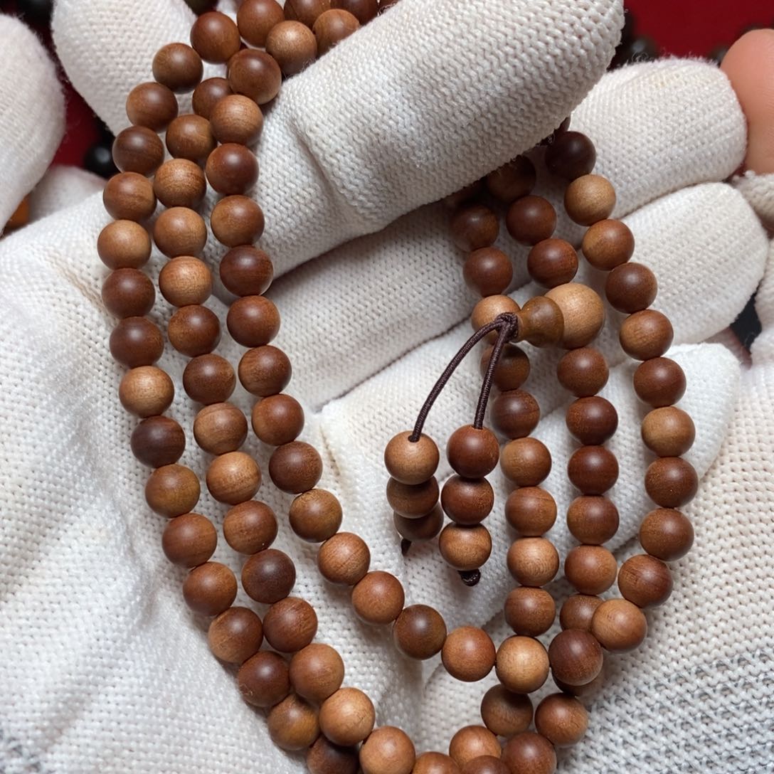 檀香木其他噜**～06横纹 老山檀香 微瑕体验