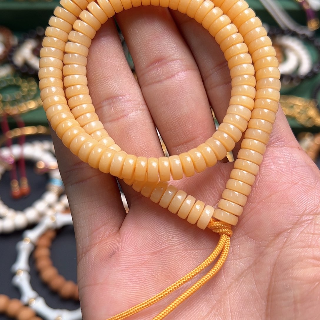 猪牙手串/手链7驼骨长串