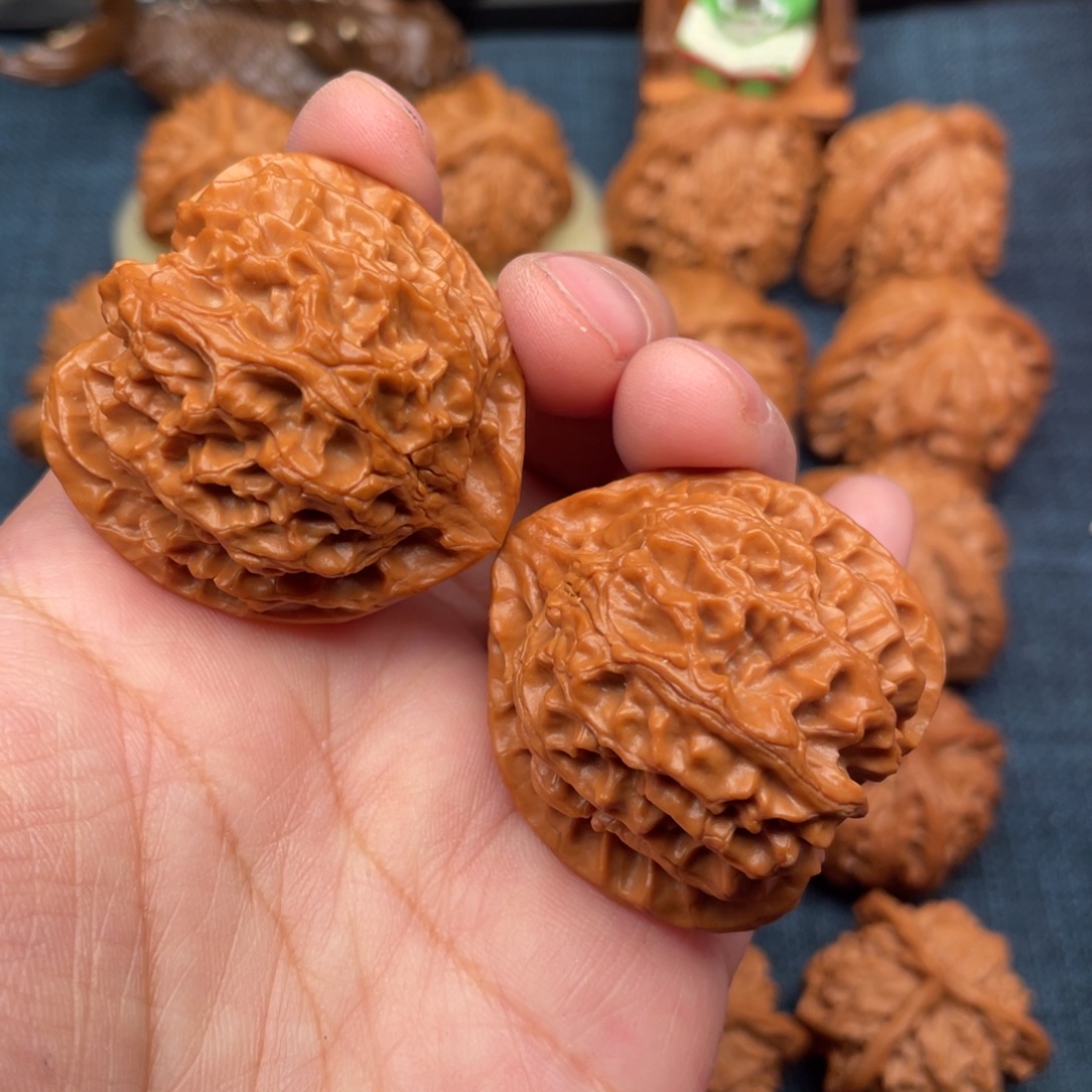 把件文玩核桃39老树桃心苹果