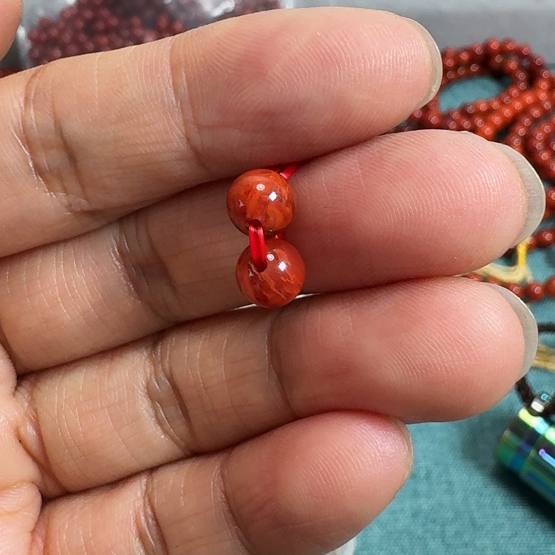 南红玛瑙未镶嵌项链