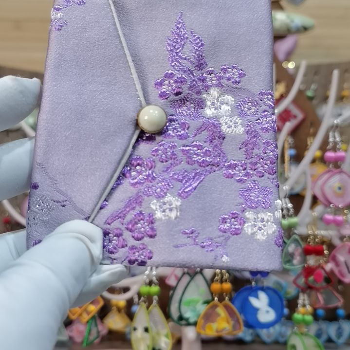 织绣苏绣耳环耳钉耳饰