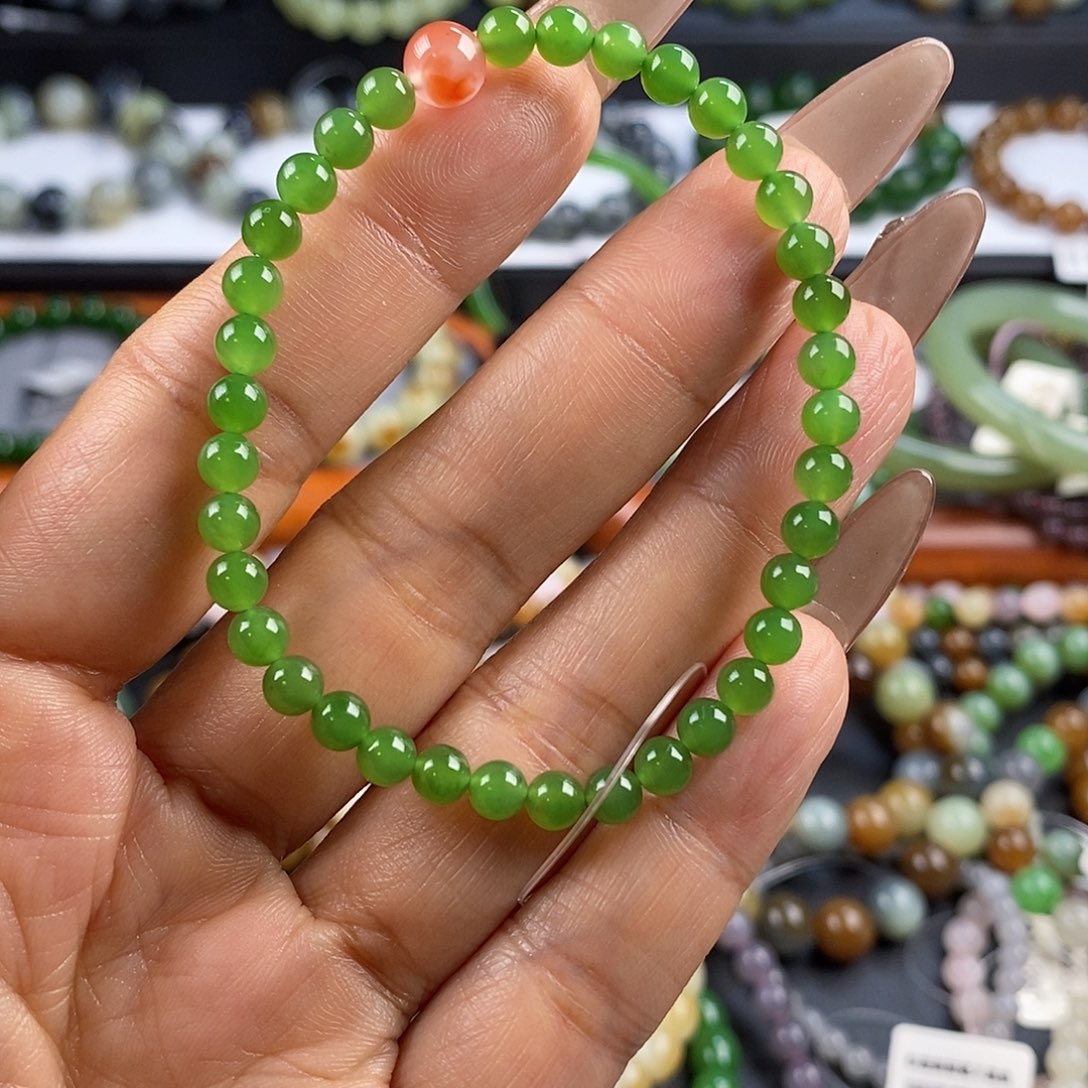 和田玉手串未镶嵌