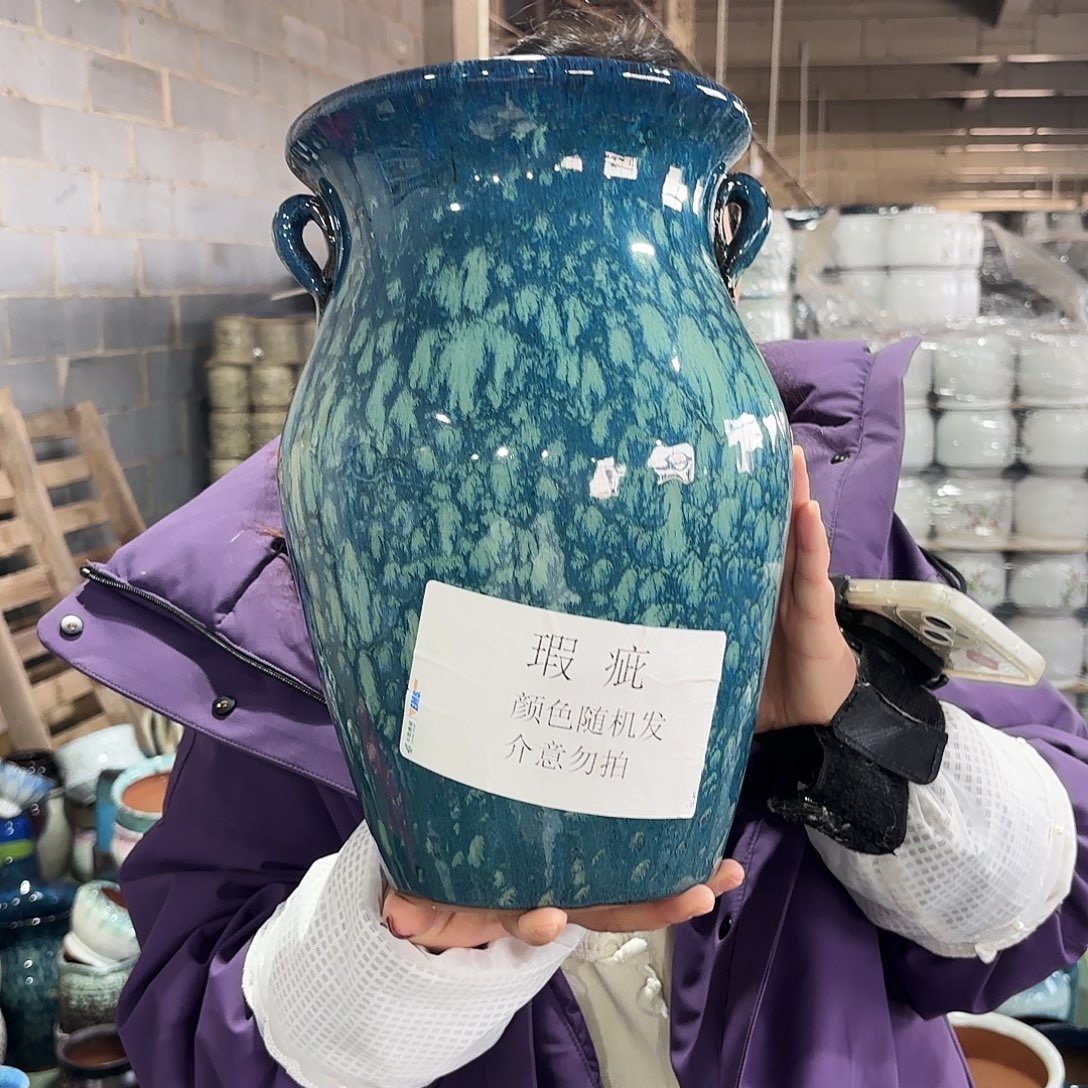 瑕疵一个高32/20红陶