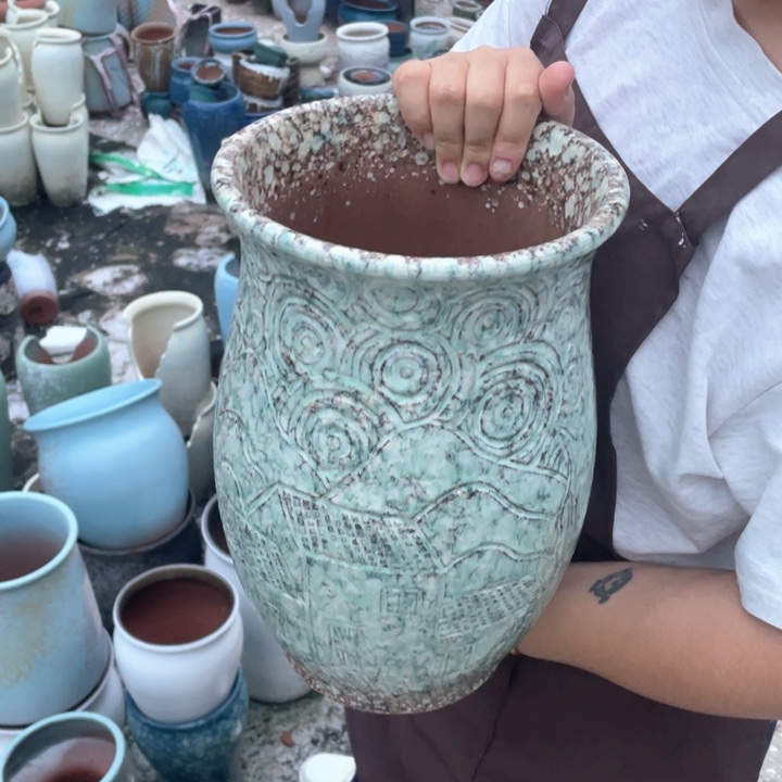 紫砂花盆口19高30正品正品