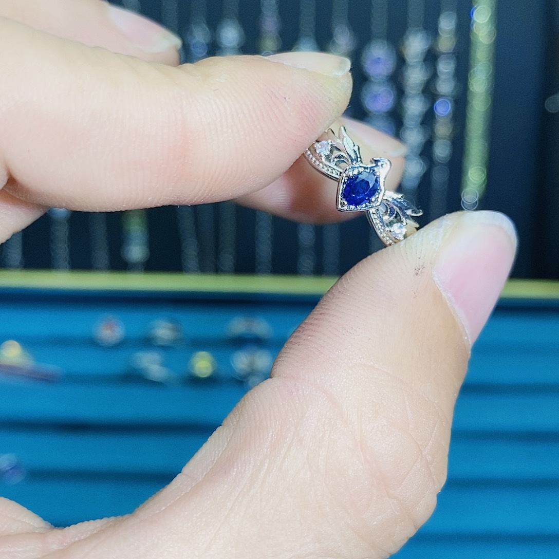 紫晶珠宝半成品银S925镶嵌