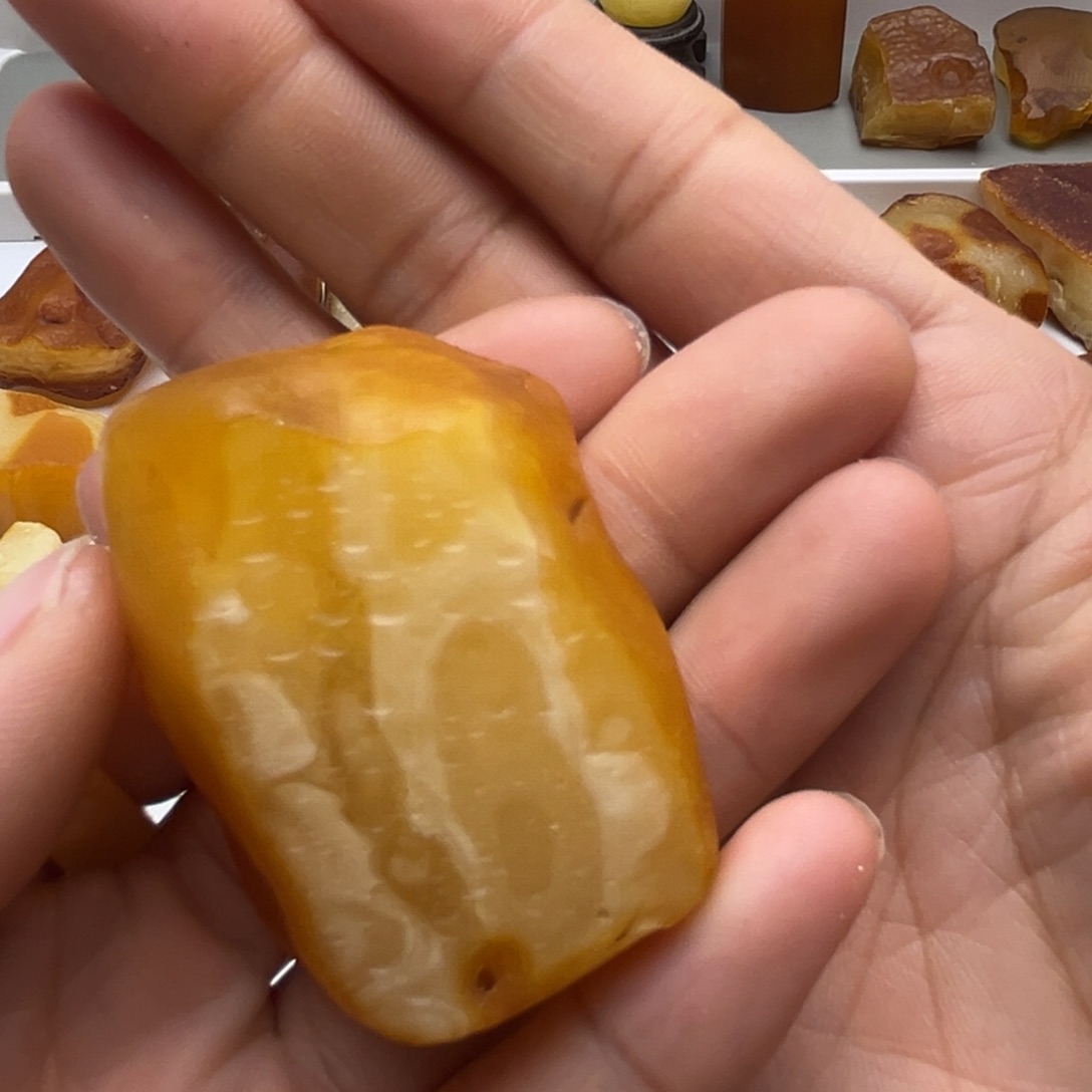 定制琥珀未镶嵌蜜蜡定制蛋面