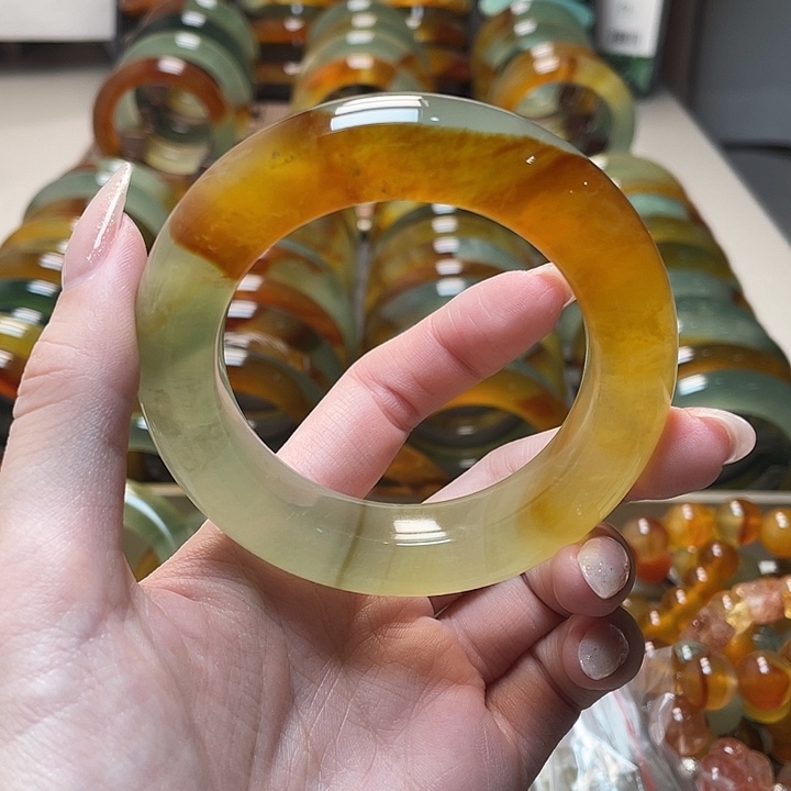 蛇纹石玉未镶嵌手镯54.6