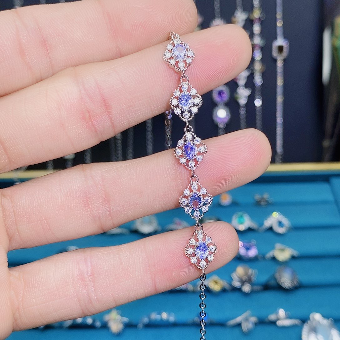 紫晶珠宝半成品银S925镶嵌