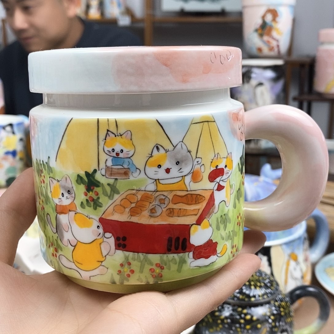 杯景德镇陶瓷高温瓷