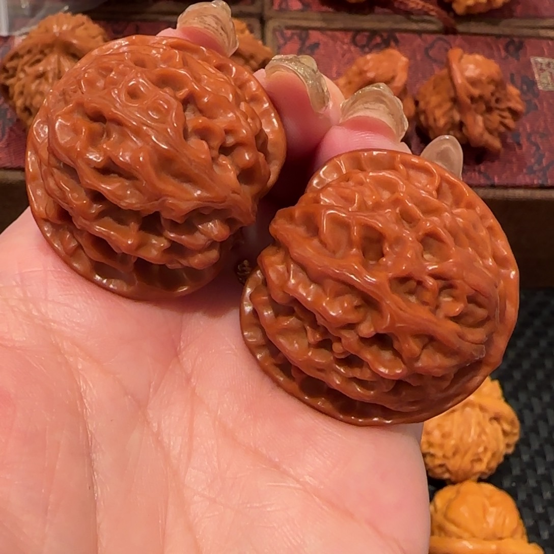 桃核吊坠苹果园36精品