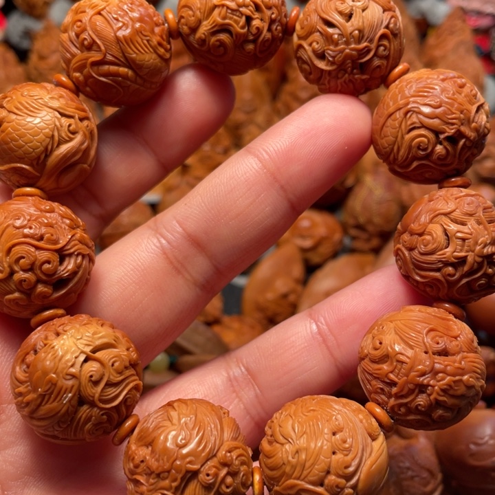 【闪购商品】橄榄核手串/手链龙无相。