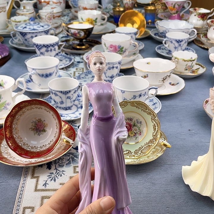 中古欧瓷瓷器小房子