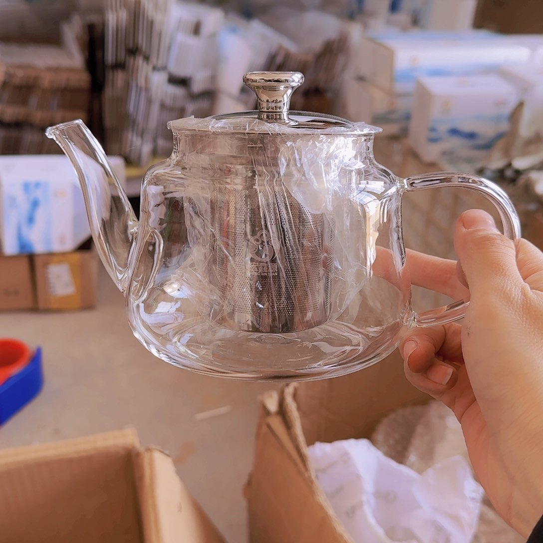 【闪购商品】高硼硅玻璃茶水分离瑕疵H707钢