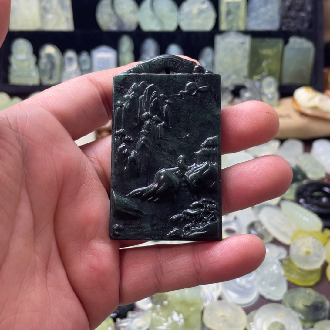 蛇纹石玉颈饰未镶嵌꧁****꧂