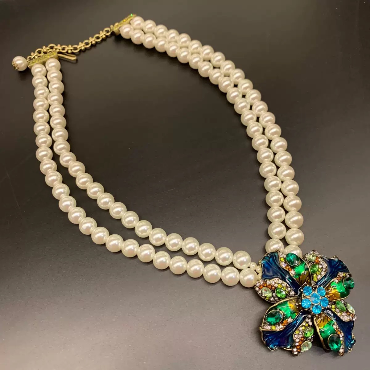 铜合金仿水晶项链 【3884】Emily Vintage珍藏款