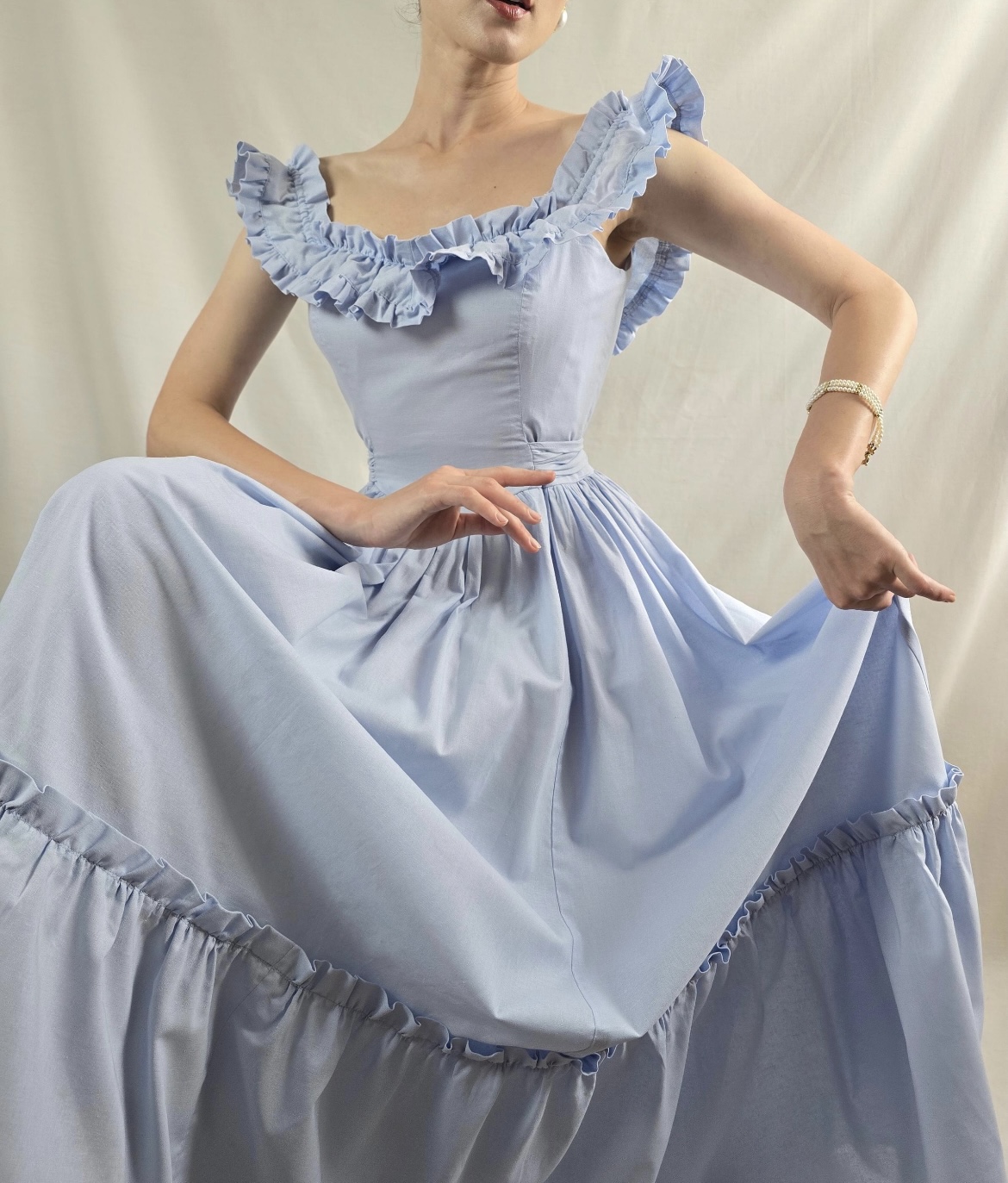 鎏织Vintage中古精美连衣裙【默认微瑕，No退No换】