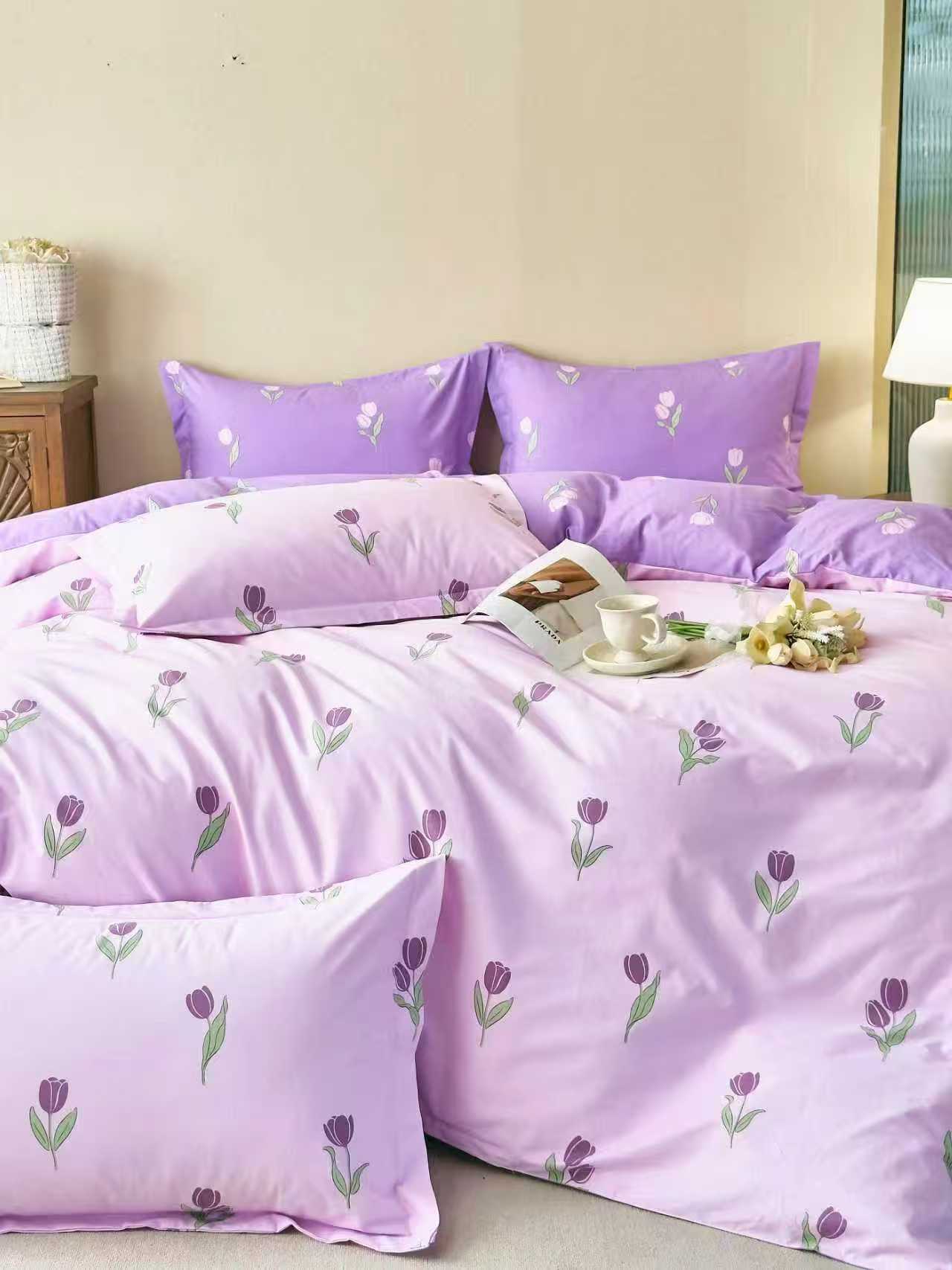 加厚100%全棉被罩纯棉斜纹秋冬被套小清新