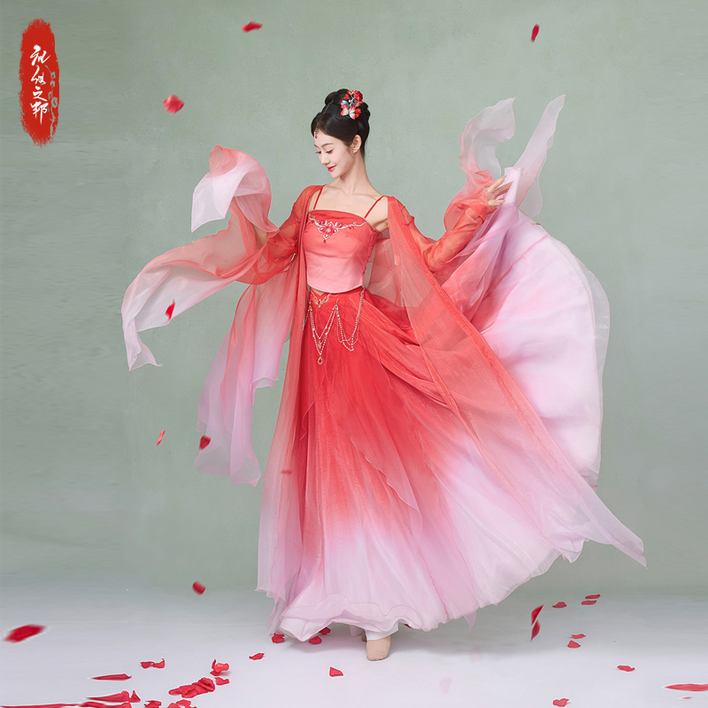 【琉璃海棠】礼仪之邦古典舞服装古风国风演出服飘逸仙气汉服花神