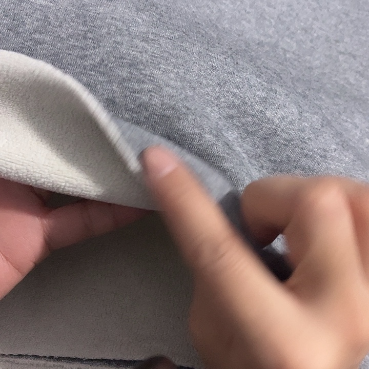 花灰色奥粒绒1.8×2米长带螺纹