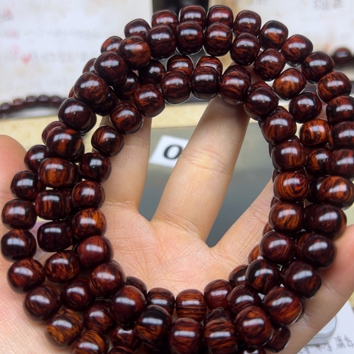 花梨木类手串/手链海南红降10-108老型黑金天花板超一档