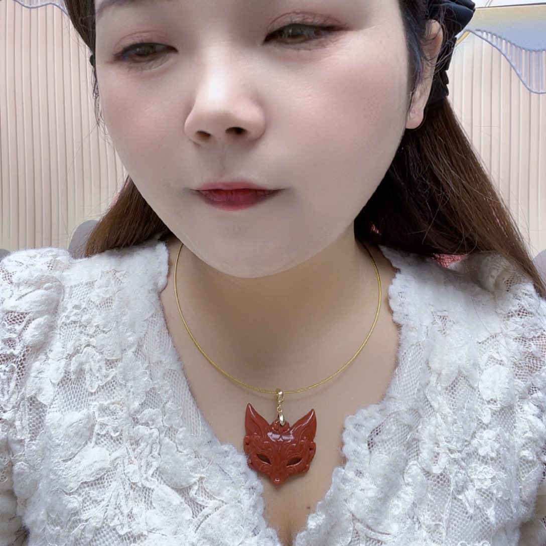 翡翠未镶嵌颈饰项链