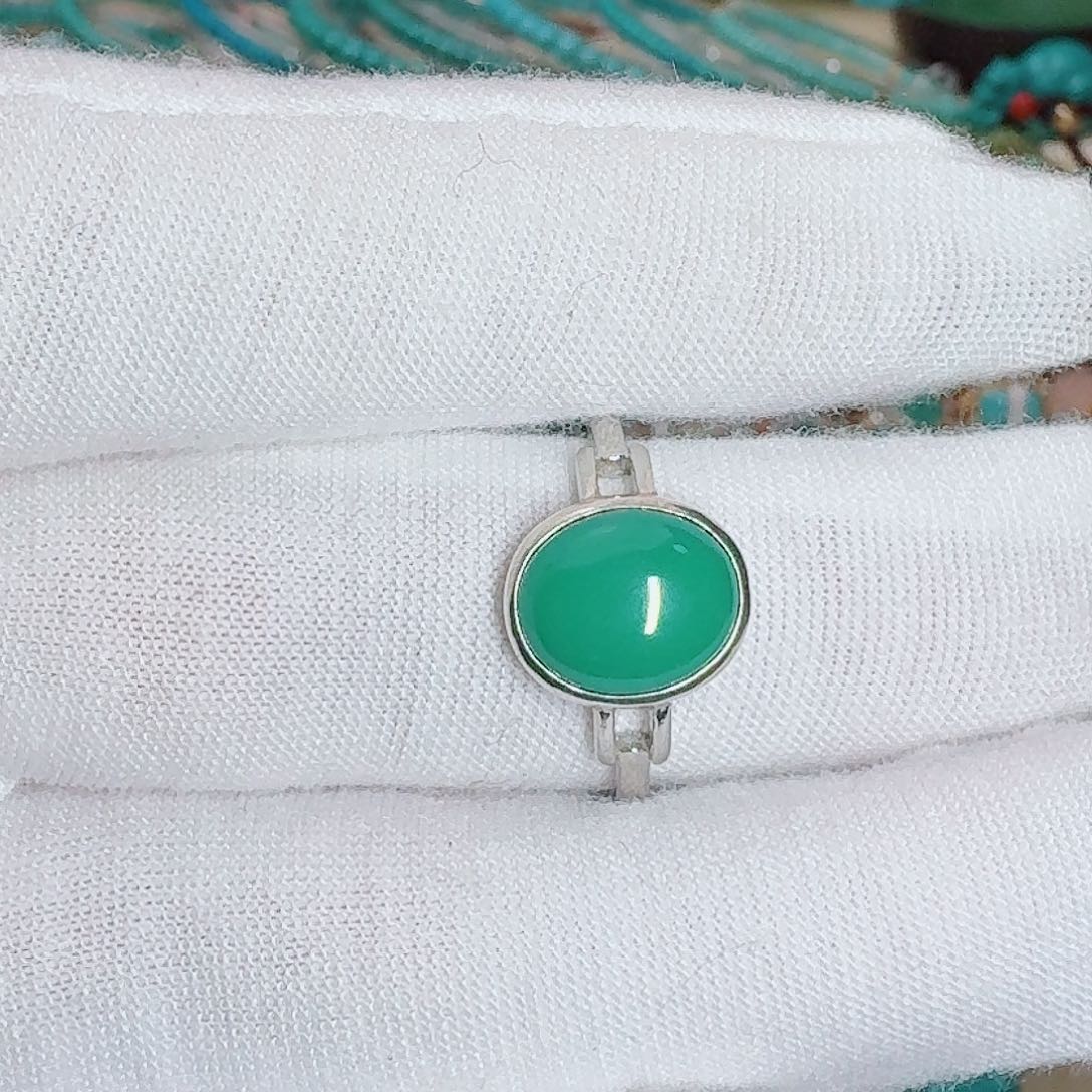 绿松石银S925镶嵌珠宝奇石