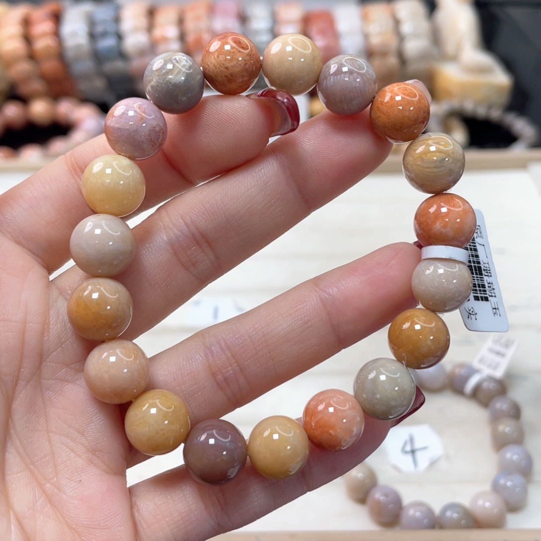 硅化珊瑚（珊瑚玉）手链未镶嵌渝*206 