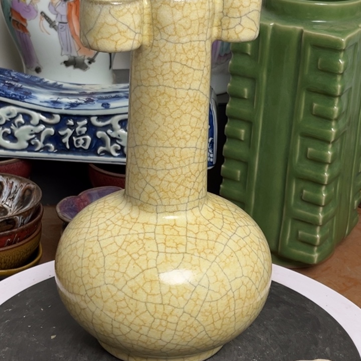 紫砂花瓶瓷器瓷器