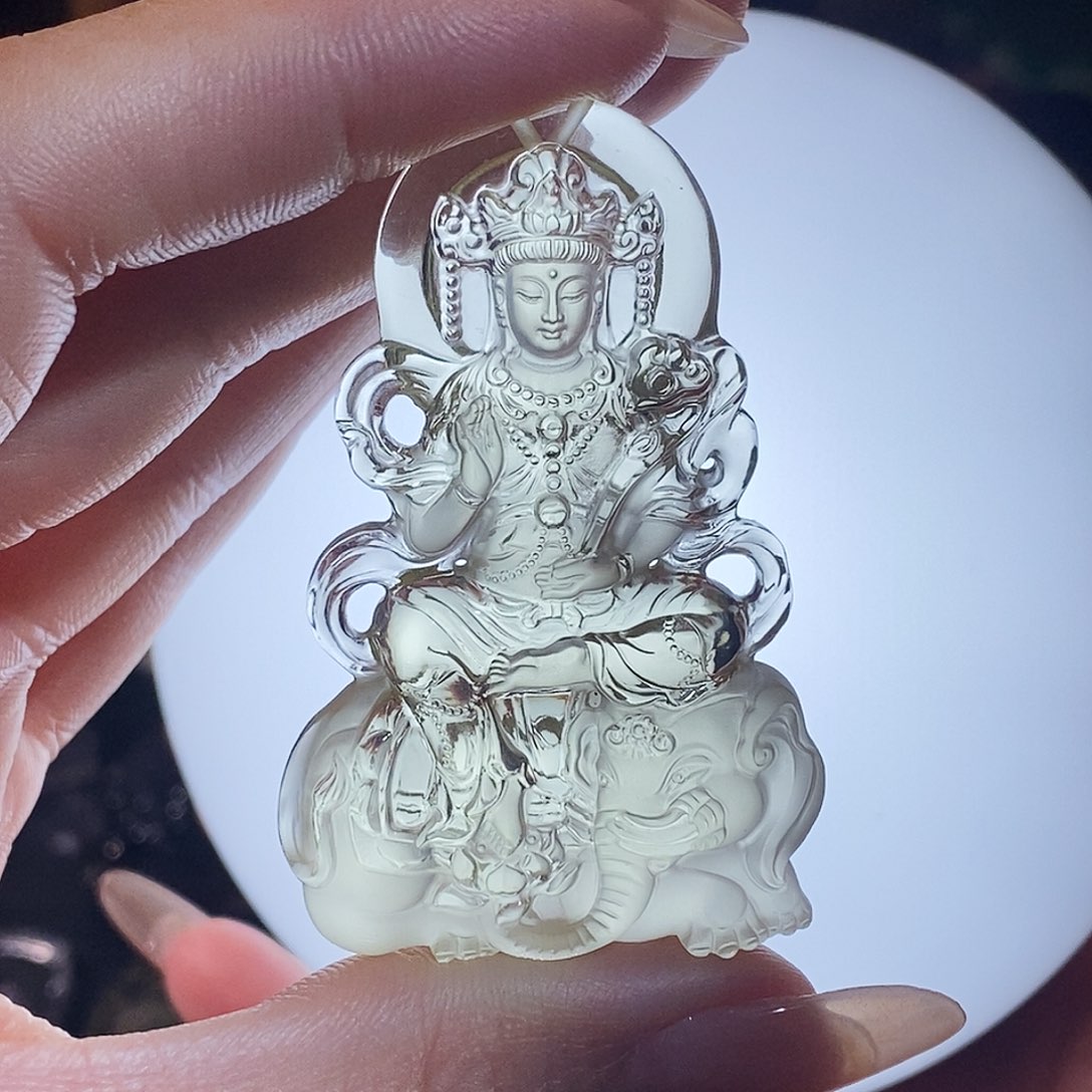 坏***浪颈饰黄晶未镶嵌吊坠