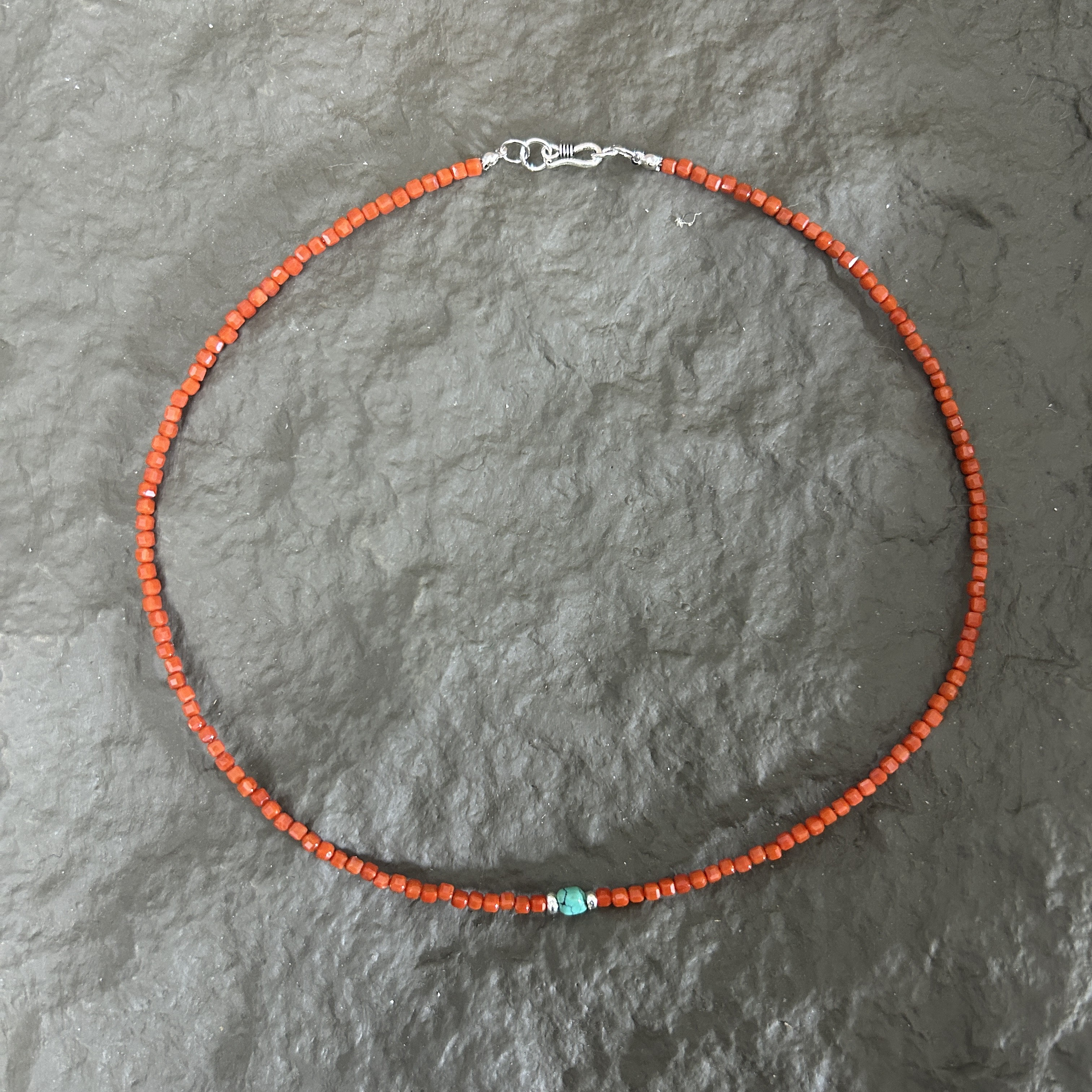 链子925银 “赤松月”原创手工串珠颈链（40厘米）