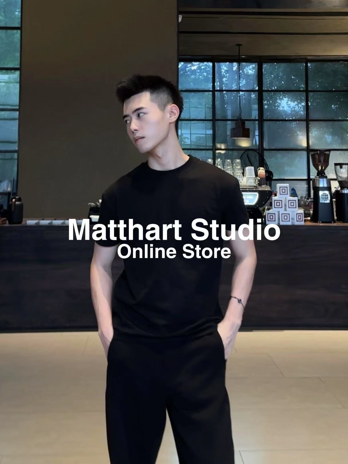 Matthart索罗娜基础显壮收袖口打底T恤男士