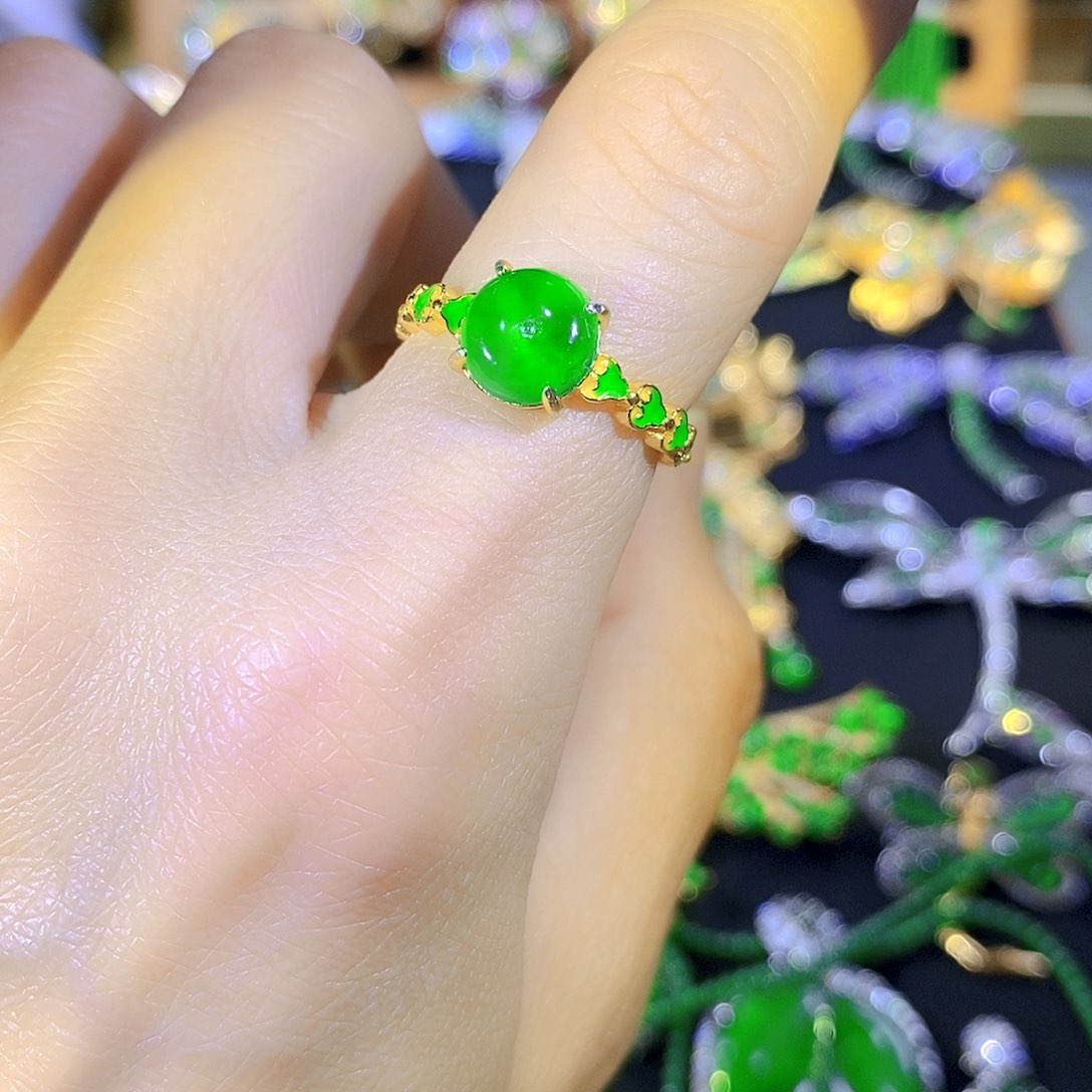 吊坠(不含链)银S925镶嵌翡翠